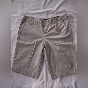 NEW! Size 14, Tommy Hilfiger Tan Flat Front WOMEN'S Shorts